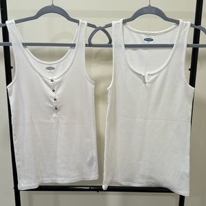 White Old Navy Tank Tops